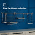 Kitchen Roll Holder with Shelf - Grey
